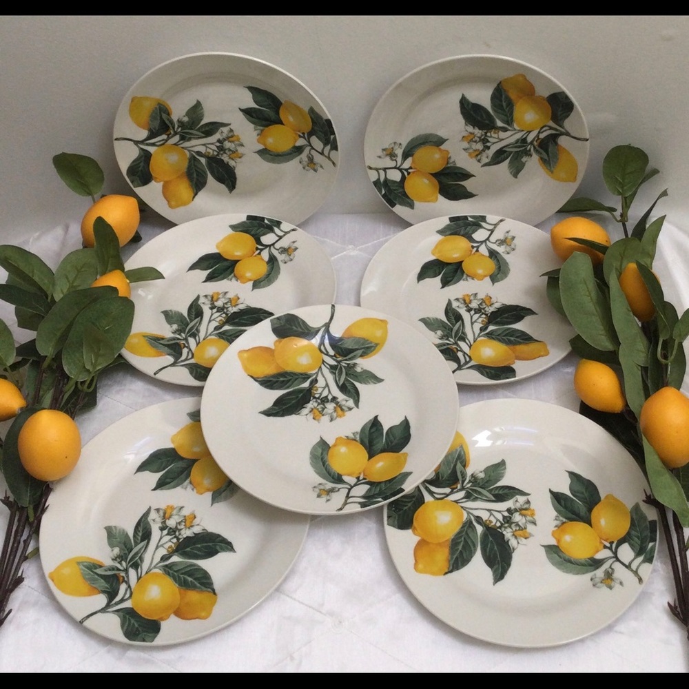 Lemon 🍋 Salad Plates/Royal Norfolk. 7pcs